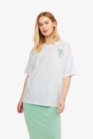 JJXX Jxenya Kadın Beyaz T-Shirt 12252259-BrightWhiteBloom - 3