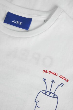 JJXX Jxenya Kadın Beyaz T-Shirt 12252259-BrightWhiteOm - 4
