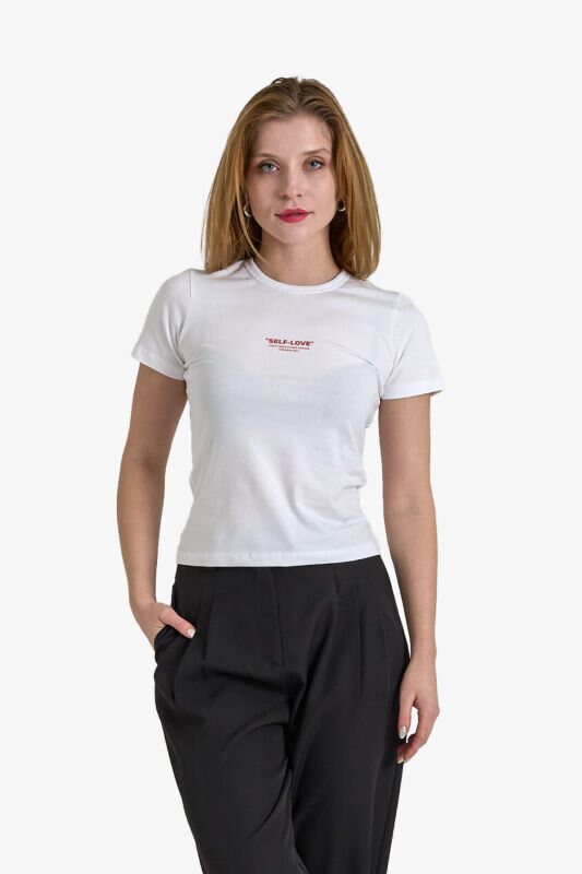 JJXX Jxgigi Kadın Beyaz T-Shirt 12257979-BrightWhite - 1