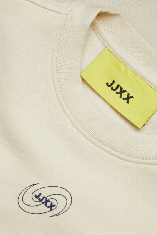 JJXX Jxjada Kadin Bej Sweatshirt 12244363-Bone White - 4