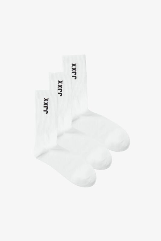 JJXX Jxmoreno Socks Acc 3-Pack Kadin Beyaz Çorap 12251644-White - 1