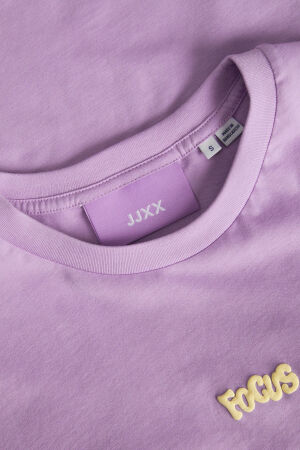 JJXX Jxpriya Kadın Mor T-Shirt 12251997-LilacBreeze - 4