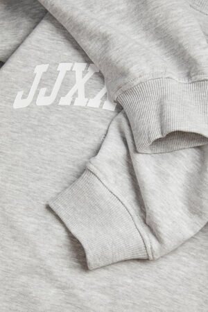 JJXX Jxriley Reg Ls Kadın Gri Sweatshirt 12248650-LightGreyMelange - 6