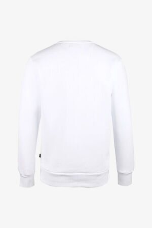 Jack & Jones Jprblajason Branding Sweat Crew Neck Erkek Beyaz Sweatshirt 12245593-White - 2