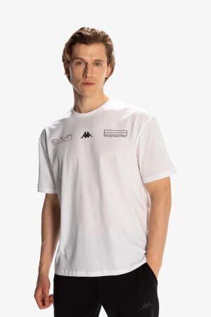 Kappa Authentic Alvin Erkek Beyaz T-Shirt 341R3HW-001 - 1