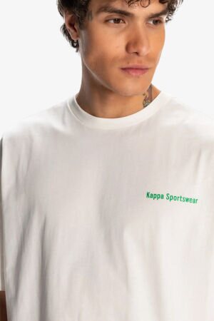 Kappa Authentic Dan Erkek Beyaz T-Shirt 371S89W-001 - 3