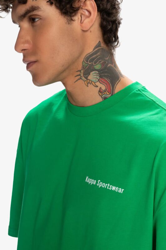 Kappa Authentic Dan Erkek Yeşil T-Shirt 371S89W-D16 - 2