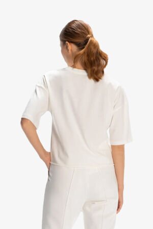 Kappa Authentic Lily Kadın Beyaz T-Shirt 381X14W-001 - 2