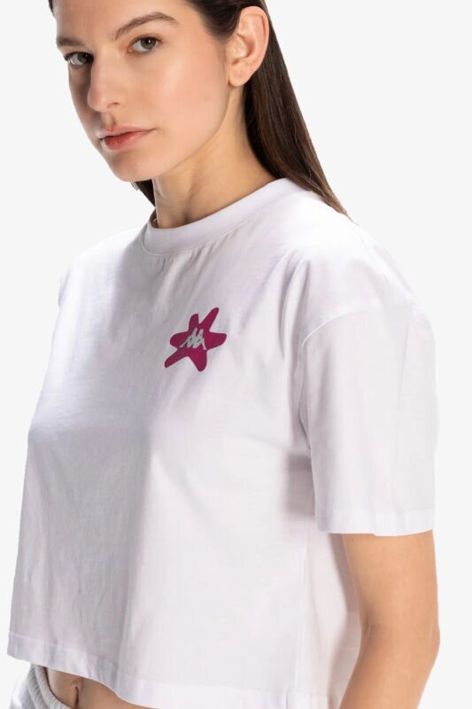 Kappa Kappa Authentic Hannah Kadın Beyaz T-Shirt 321X3PW-001 - 2