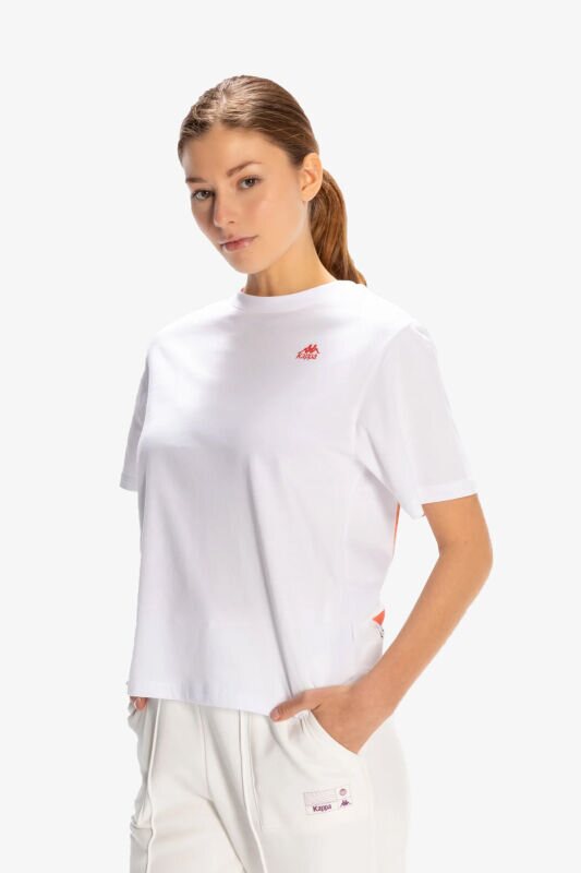 Kappa Kappa Authentic Shoshanna Kadın Beyaz T-Shirt 341W3GW-001 - 2