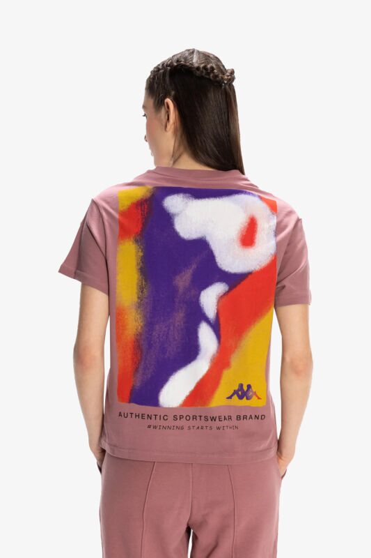 Kappa Kappa Authentic Shoshanna Kadın Pembe T-Shirt 341W3GW-CM4 - 3