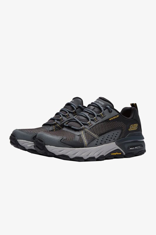 Skechers Max Protect Erkek Gri Outdoor Ayakkabı ve Bot 237303 BKCC - 4