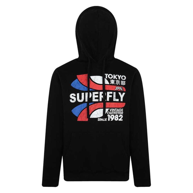 Superfly Men Kapş Sweat Siyah Erkek Sweatshirt 23172-02 - 1