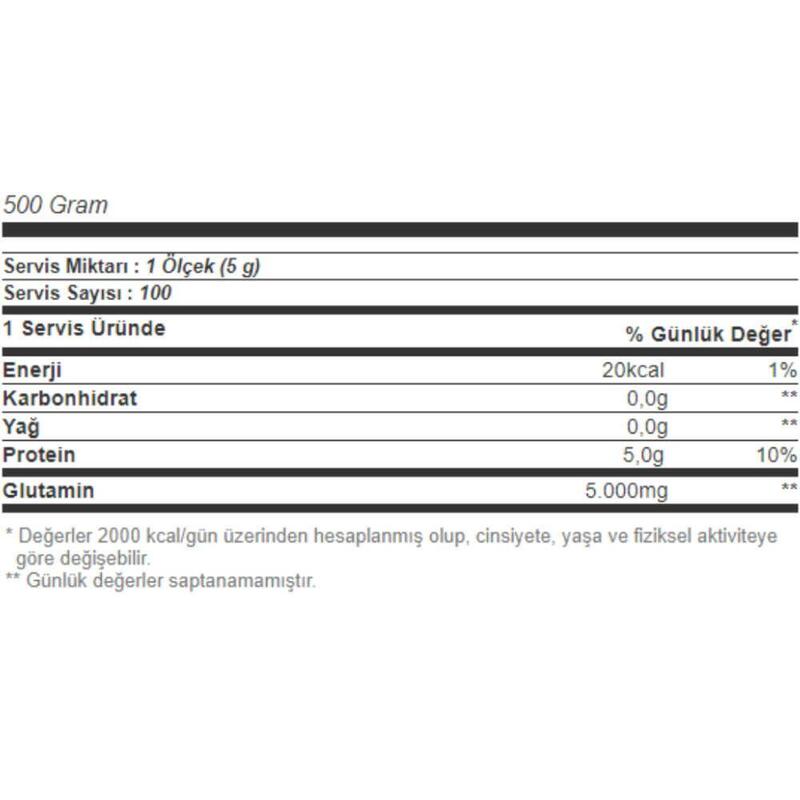 Multipower Multıpower L Glutamıne Powder 500 Gr Aromasız Unisex Amino Asitler EKP0115 - 2