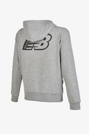 New Balance Nb Man Lifestyle Hoodie Grey Erkek Sweatshirt MNH1318-AG - 4