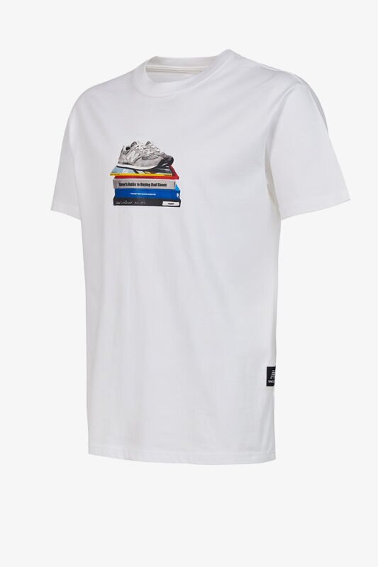 New Balance Erkek Beyaz T-Shirt MNT1415-WT - 1