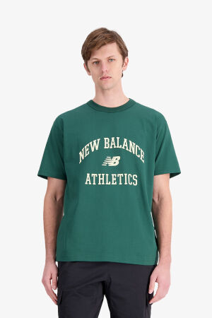 New Balance Erkek Yeşil T-Shirt MNT1402-GRN - 1