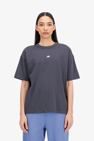 New Balance Kadın Gri T-Shirt WNT1403-ANT - 1