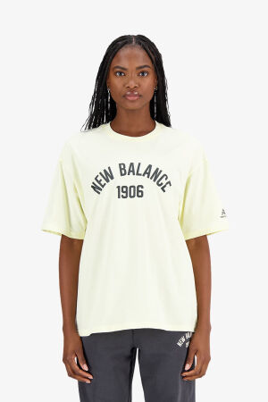 New Balance Kadın Sarı T-Shirt WNT1406-FRS 