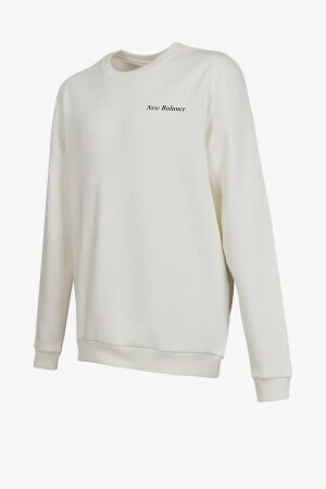 New Balance Lifestyle Erkek Beyaz Sweatshirt MNC3328-SST - 1