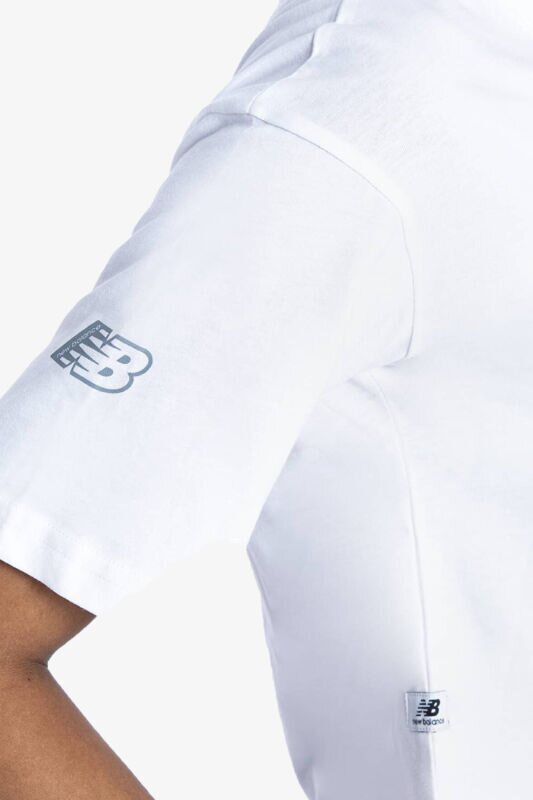 New Balance Lifestyle Kadın Beyaz T-Shirt WNT1340-WT1 - 3