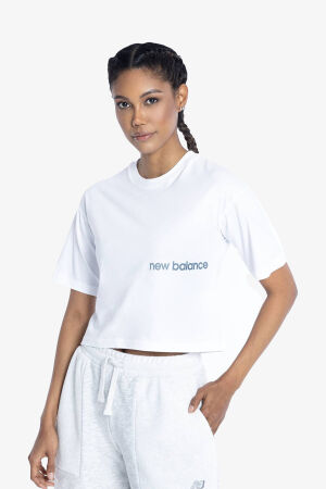 New Balance Lifestyle Kadın Beyaz T-Shirt WNT1340-WT1 