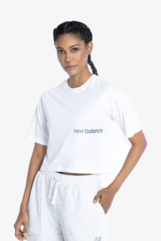 New Balance Lifestyle Kadın Beyaz T-Shirt WNT1340-WT1 - 1