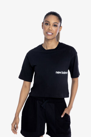 New Balance Lifestyle Kadın Siyah T-Shirt WNT1340-BKW 