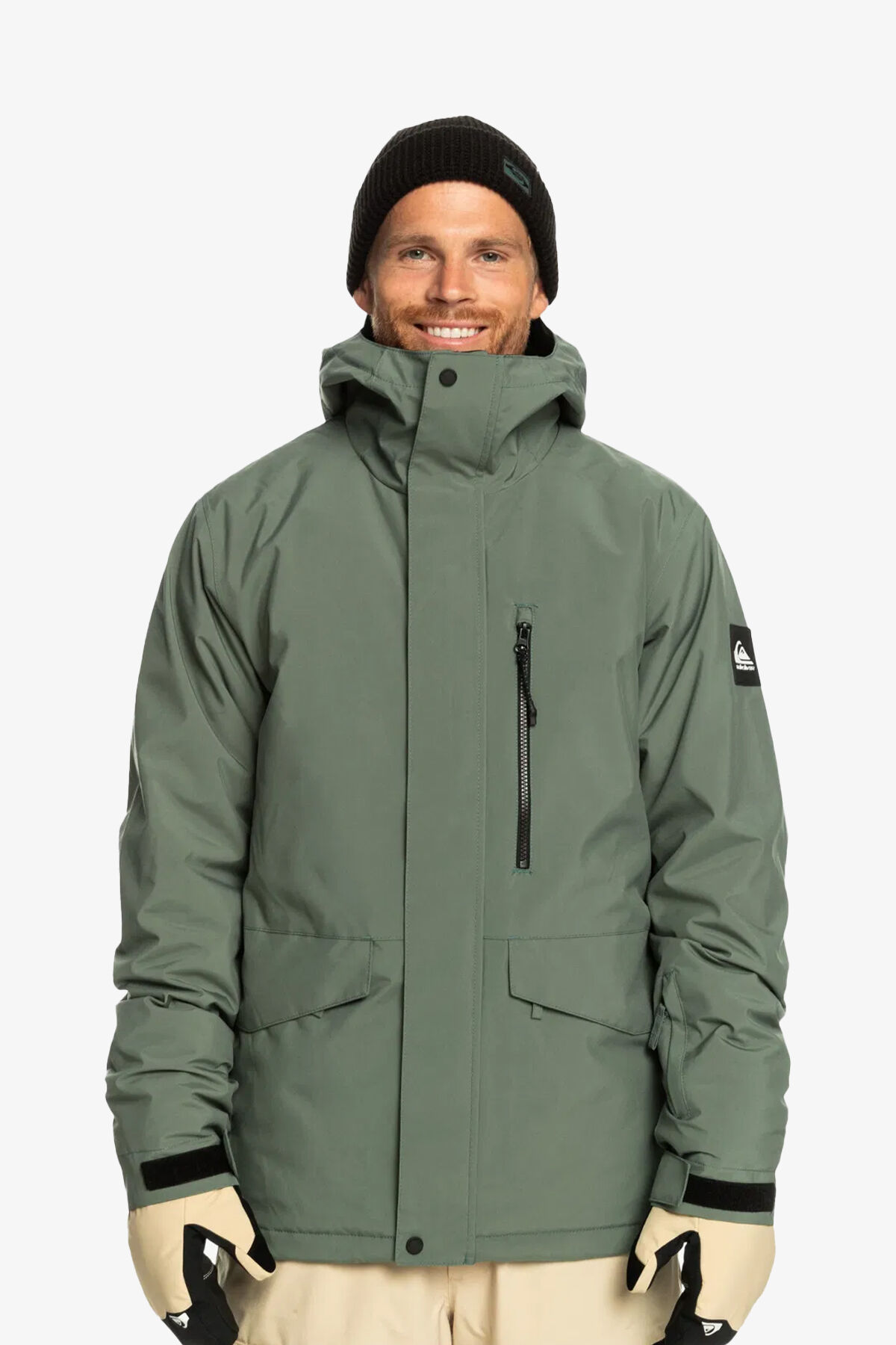 Quiksilver Mission Solid Jk Erkek Yeşil Kayak-snowboard Montu Eqytj03266-18563