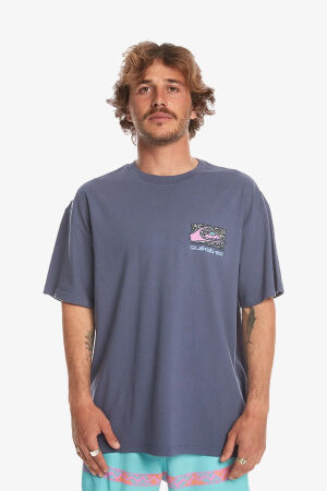 Quiksilver Spin Cycle Ss Erkek Mavi T-Shirt EQYZT07653-15429 