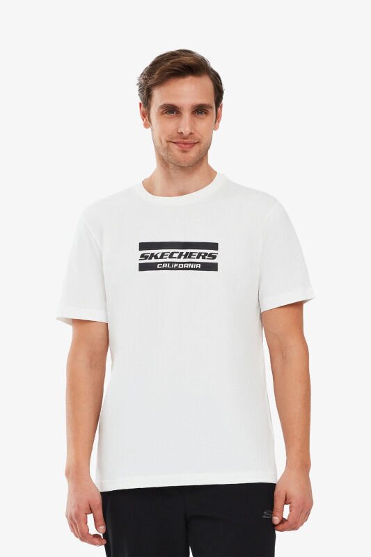 Skechers Graphic Erkek Bej T-Shirt S241056-102 - 1