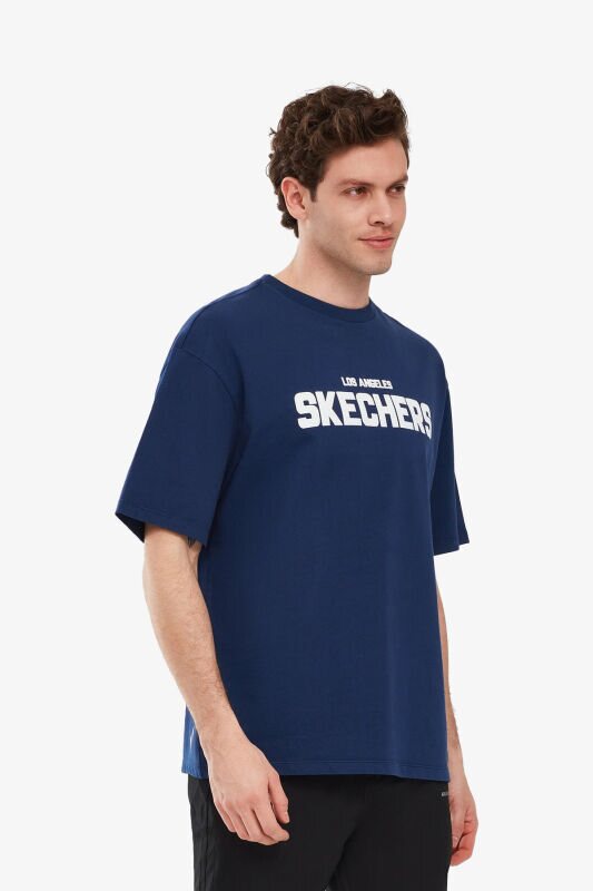 Skechers Graphic Erkek Lacivert T-Shirt S241070-410 - 3