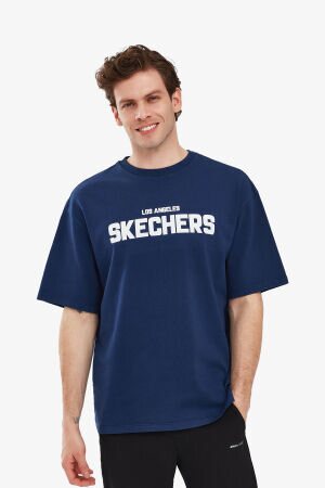 Skechers Graphic Erkek Lacivert T-Shirt S241070-410 - 1