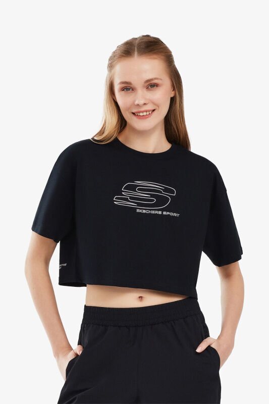 Skechers Graphic Kadın Siyah T-Shirt S241014-001 - 1