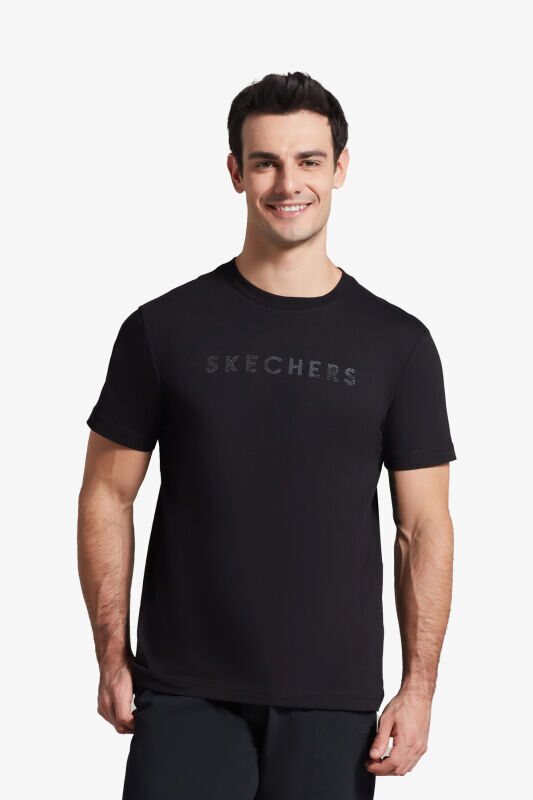 Skechers M Camo Logo Erkek Siyah T-Shirt S212191-001 - 1