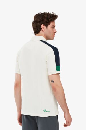 Skechers M Colorblock Polo Erkek Beyaz T-Shirt S221047-102 - 4