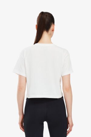 Skechers W Graphic Tee Shiny Logo Kadın Beyaz T-Shirt S221460-102 - 2