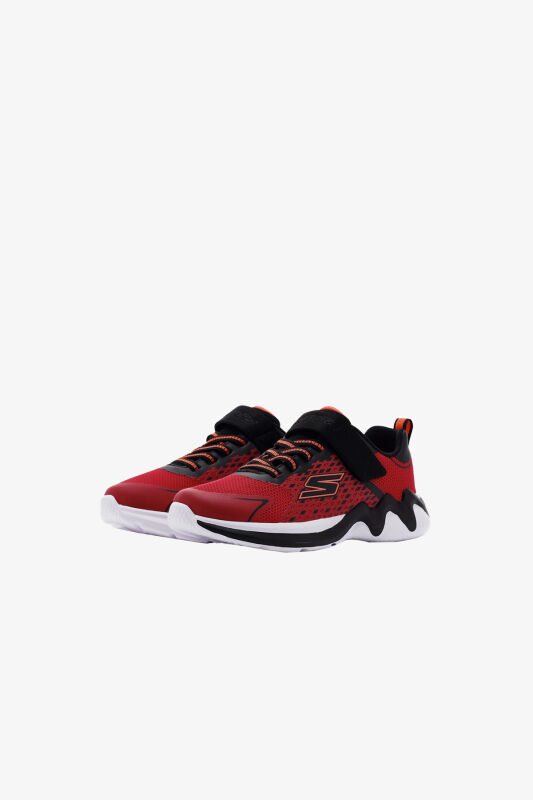 Skechers Wave Tek Çocuk Kırmızı Sneaker 403992L RDBK - 3