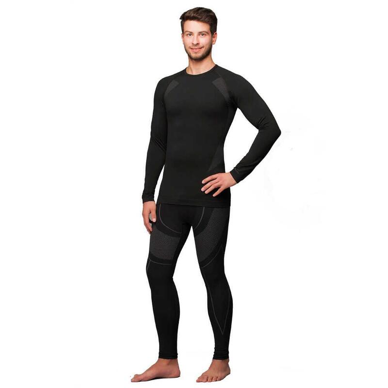 Thermoform Thermoform Extreme Man Seamless First Layer Set Siyah Erkek İç Giyim HZT14100 - 3