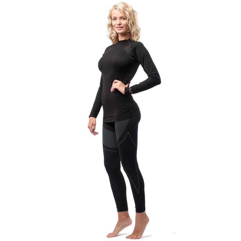 Thermoform Thermoform Extreme Women Seamless First Layer Set Siyah Kadın İç Giyim HZT14200 - 3