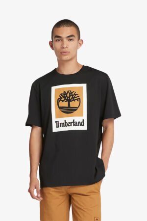 Timberland Colored Short Sleeve Erkek Siyah T-Shirt TB0A5QS20011 - 1