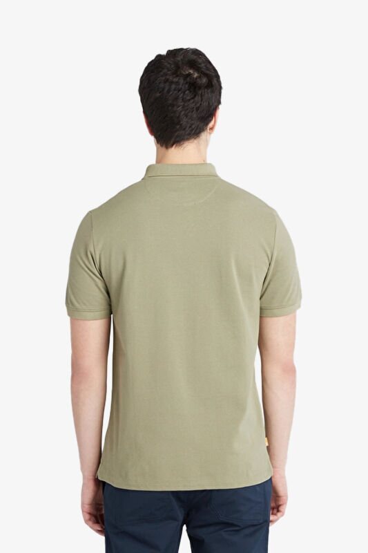 Timberland Pique Short Sleeve Erkek Yeşil T-Shirt TB0A26N45901 - 4
