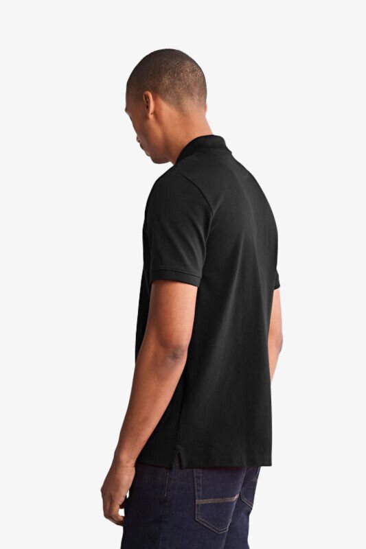 Timberland Pique Short Sleeve Polo Erkek Siyah T-Shirt TB0A26N40011 - 3