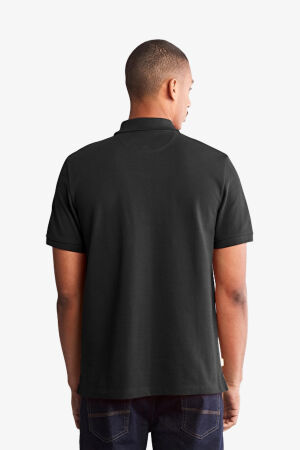 Timberland Pique Short Sleeve Polo Erkek Siyah T-Shirt TB0A26N40011 - 2