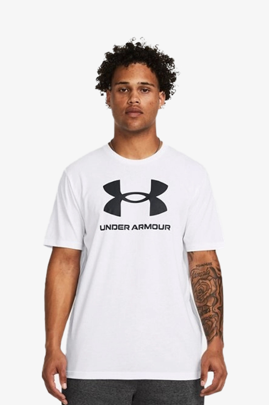 Under Armour Sportstyle Logo Update Erkek Beyaz T-shirt 1382911-100 - 1