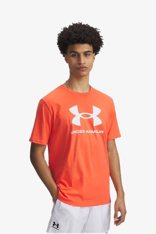 Under Armour Sportstyle Logo Update Erkek Kırmızı T-shirt 1382911-847 - 1