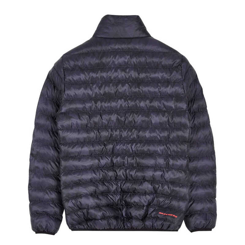 Skechers W Outerwear All-Over Printed Jacket Siyah Kadın Mont S222027-001 - 2