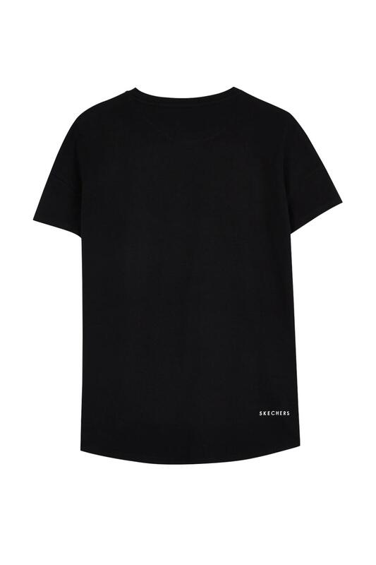 Skechers W Performance Tops Crew Neck T-Shirt Siyah Kadın T-Shirt S221482-001 - 3