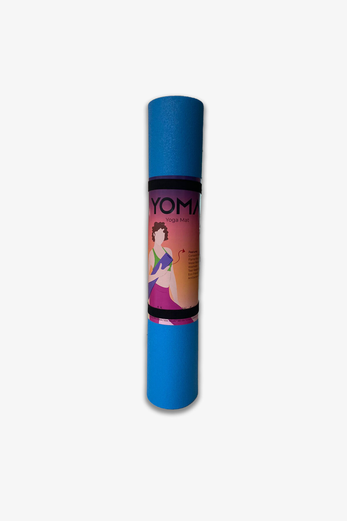Yoma Yoga Pilates Mat 60x180 Cm 6mm Ym4491-blue
